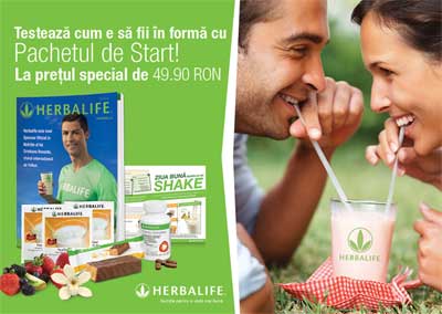 Pachet start herbalife 49,9 lei